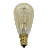 Antique 40w Vintage ST15 Edison Sylte 120v Candelabra Base Light Bulb