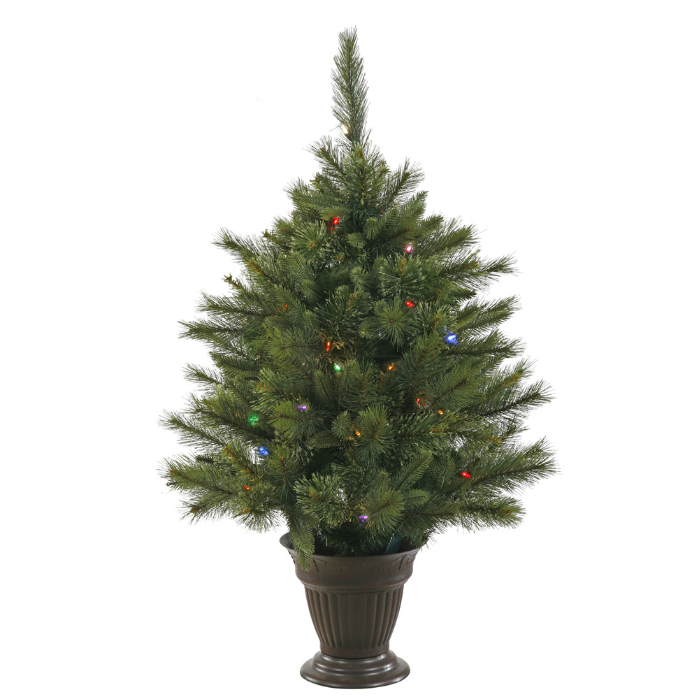 Vickerman 3.5ft. Cashmere Artificial Christmas Tree Multi-Colored LED Lights