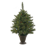 Vickerman 3.5ft. Cashmere Artificial Christmas Tree Multi-Colored LED Lights