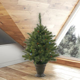 Vickerman 3.5ft. Cashmere Artificial Christmas Tree Multi-Colored LED Lights - BulbAmerica
