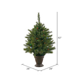 Vickerman 3.5ft. Cashmere Artificial Christmas Tree Multi-Colored LED Lights_1