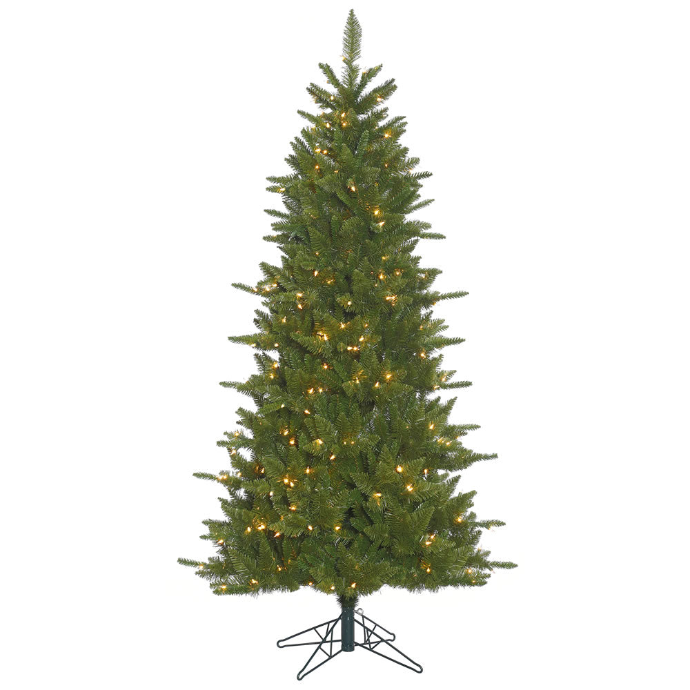 14Ft. Slim Durango Spruce Christmas Tree 6358 Green PVC Tips 2050 Clear Lights