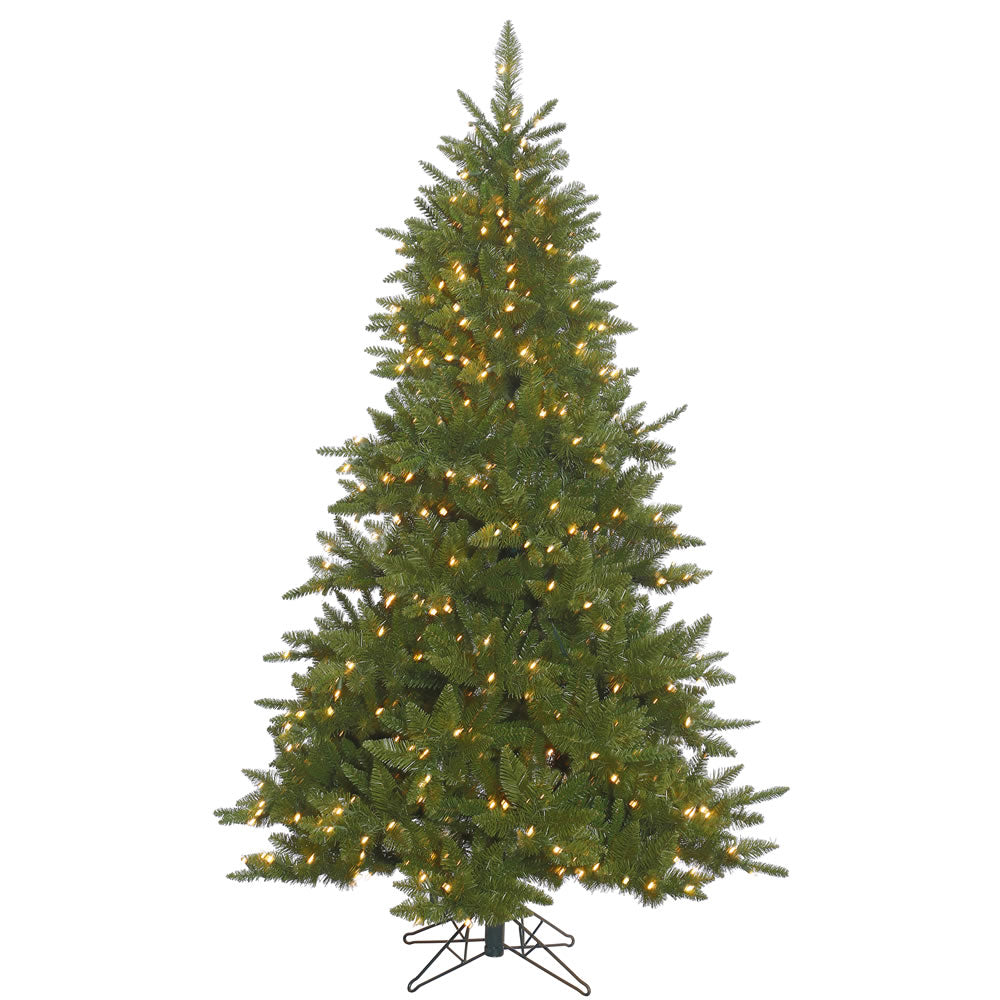 9Ft.  Durango Spruce Christmas Tree 2726 Green PVC Tips 1050 Clear Lights