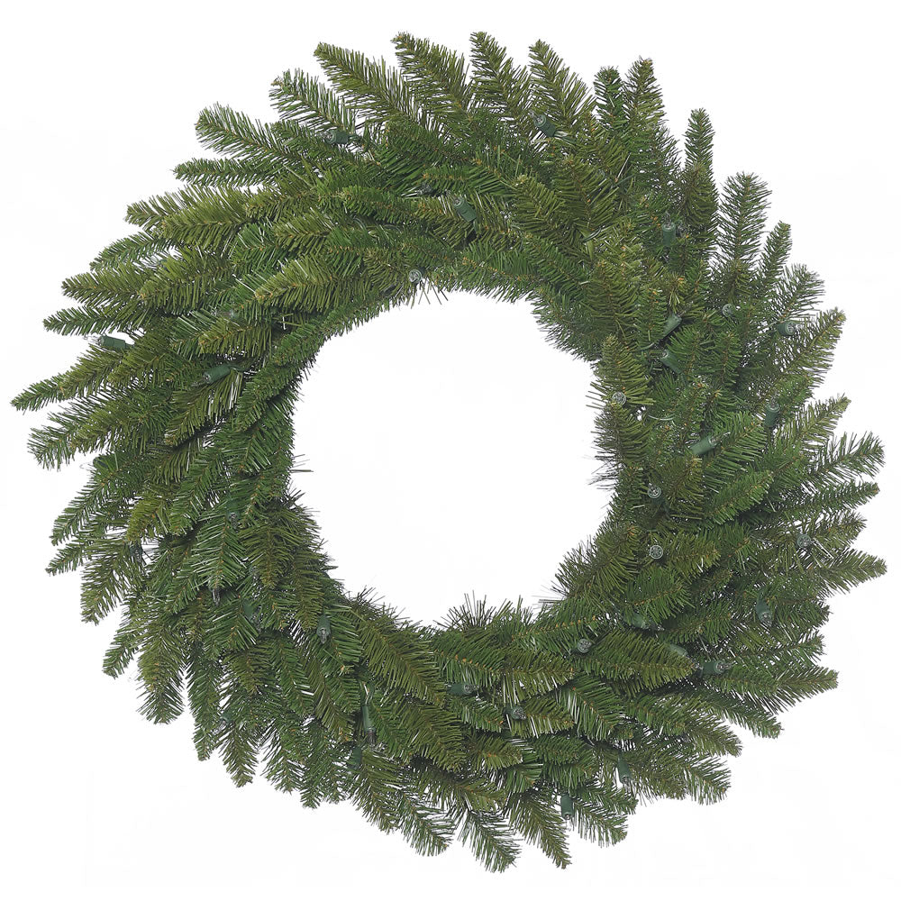 24in. Durango Spruce Wreath 135 Green PVC Tips