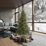 Vickerman 6.5ft. Mixed Country Pine Slim Artificial Christmas Tree in LED Lights - BulbAmerica