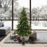 Vickerman 6.5ft. Mixed Country Pine Artificial Christmas Tree in LED Lights - BulbAmerica