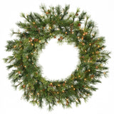Vickerman 36in. Green 165 Tips Wreath 100 Clear Dura-Lit Lights