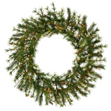 Vickerman 48in. Green 220 Tips Wreath 100 Clear Dura-Lit Lights