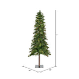 Vickerman 7ft. Mixed Country Alpine Artificial Christmas Tree Unlit_1