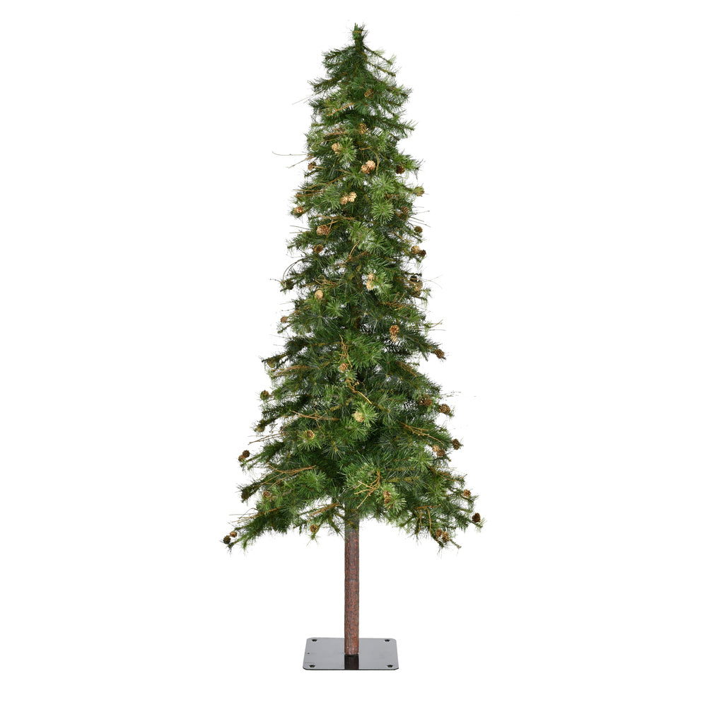 Vickerman 7ft. Mixed Country Alpine Artificial Christmas Tree Unlit