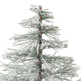 Vickerman 6in. Flocked Village Artificial Christmas tree Unlit Set of 6 - BulbAmerica