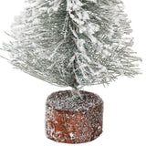 Vickerman 9in. Flocked Village Artificial Christmas tree - BulbAmerica