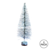 Vickerman 9in. flocked Mini Pine Artificial Christmas tree - BulbAmerica