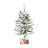 Vickerman 12in. flocked Mini Pine Artificial Christmas tree