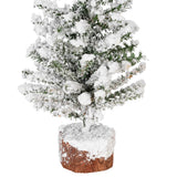 Vickerman 12in. flocked Mini Pine Artificial Christmas tree - BulbAmerica
