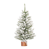 Vickerman 18in. flocked Mini Pine Artificial Christmas tree