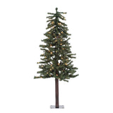 Vickerman 4ft. x 25.5in. Alpine Artificial Christmas Tree Warm White LED Lights