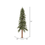 Vickerman 6ft. Natural Alpine Artificial Christmas Tree Unlit_1