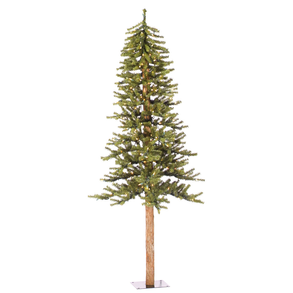 Vickerman 6ft. x 33in. Alpine Artificial Christmas Tree Warm White LED Lights