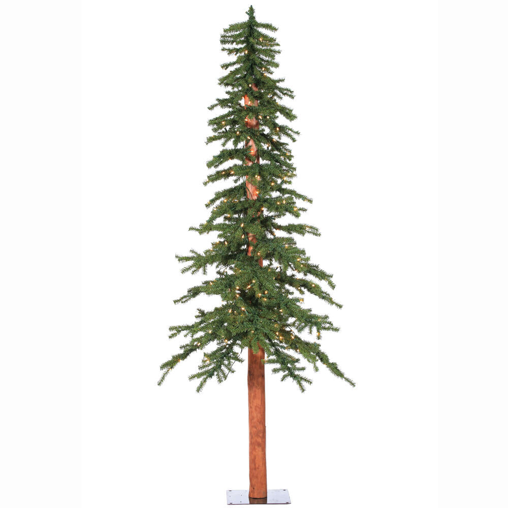 Vickerman 7ft.x 44in. Alpine Artificial Christmas Tree Warm White LED Lights