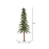 Vickerman 7ft.x 44in. Alpine Artificial Christmas Tree Warm White LED Lights_2