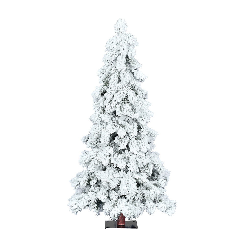 Vickerman 6ft. Flocked Spruce Artificial Christmas Tree Unlit
