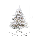 Vickerman 4.5ft. Alaskan Pine Artificial Christmas Tree in LED lights_1