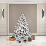 Vickerman 5.5ft. Alaskan Pine Artificial Christmas Tree Multi-Colored LED lights_1