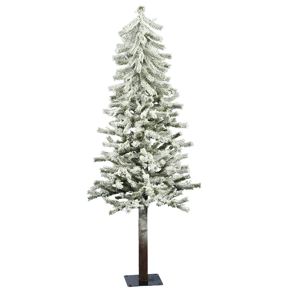 Vickerman 5ft. x 28in. Flocked Alpine Artificial Christmas Tree Unlit