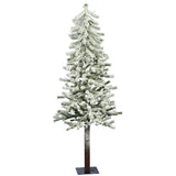 Vickerman 5ft. x 28in. Flocked Alpine Artificial Christmas Tree Unlit