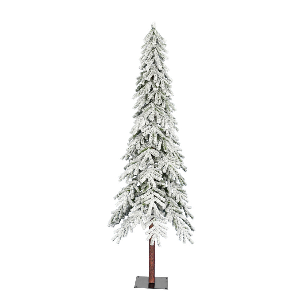 Vickerman 7ft.x 42in. Flocked Alpine Artificial Christmas Tree Unlit