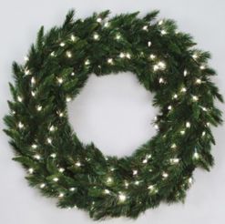 Vickerman 36in. Green 200 Tips Wreath 70 Clear Dura-Lit Lights
