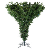 Vickerman 7.5ft. Upside Down Artificial Christmas Tree Multi-Colored LED Lights