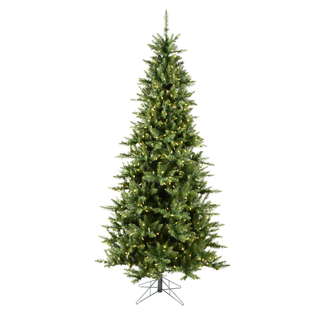 Vickerman 12ft. Camdon Fir Slim Artificial Christmas Tree Warm White LED Lights