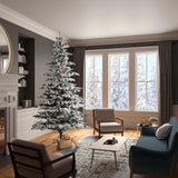 Vickerman 7.5ft. Flocked Sierra Fir Artificial Christmas Tree Unlit_1