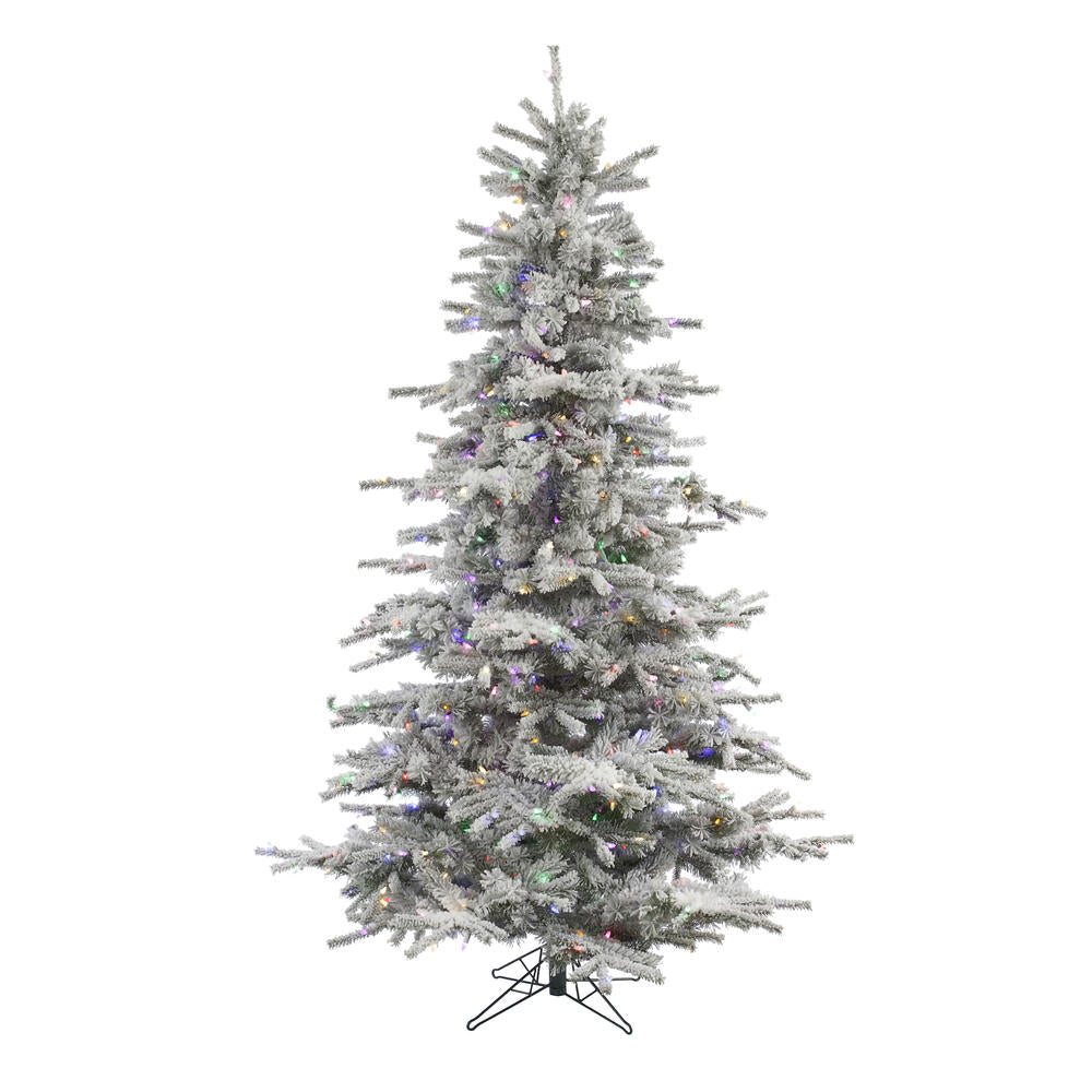 Vickerman 8.5ft. Sierra Fir Artificial Christmas Tree Multi-Colored LED lights