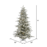Vickerman 10ft. Sierra Fir Artificial Christmas Tree in LED lights_2