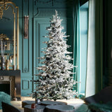 Vickerman 7.5ft. Sierra Fir Slim Artificial Christmas Tree in LED lights_1
