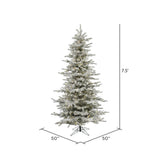 Vickerman 7.5ft. Sierra Fir Slim Artificial Christmas Tree in LED lights_3