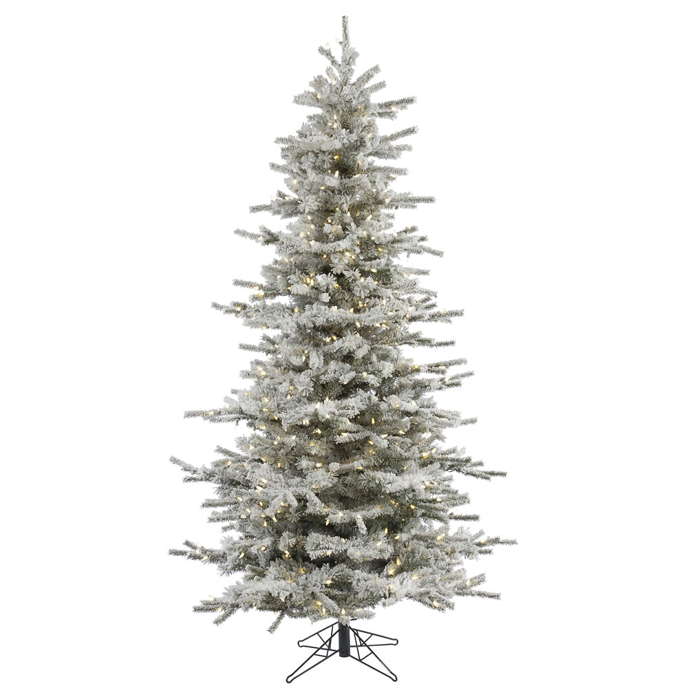 Vickerman 7.5ft. Sierra Fir Slim Artificial Christmas Tree in LED lights