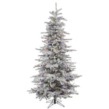 Vickerman 10ft. Sierra Fir Slim Artificial Christmas Tree Multi-Colored LED lights