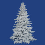 Vickerman 6.5Ft. Flocked White on White 1206 Tips Christmas Tree