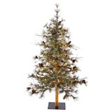 Vickerman 7ft.x 38in. Dakota Alpine Artificial Christmas Tree in LED Lights