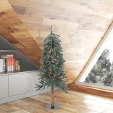 Vickerman 4ft. Bark Alpine Artificial Christmas Tree in LED Lights - BulbAmerica