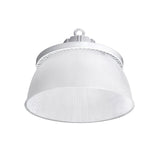 Hubbell Round LED High Bay 200W 28,000Lm 4000K & 18in Diffuse Acrylic Reflector