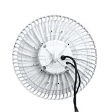 Hubbell 15-in Round LED High Bay 200W 28,000Lm 4000K Dimmable Clear Flat Lens - BulbAmerica