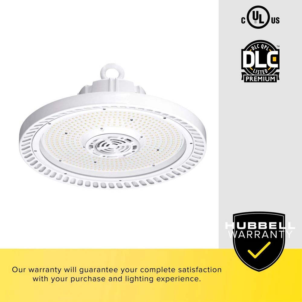 Hubbell Rlc Led Hubbell Round LED High Bay 200W 28,000Lm 4000K & 18in Diffuse Acrylic ...