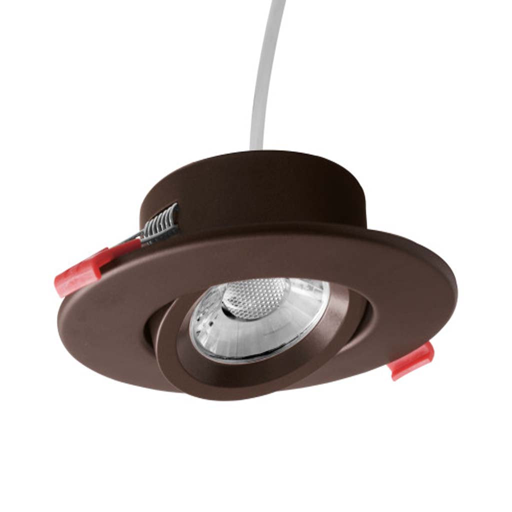 Nicor 4-in Oil-Rubbed Bronze Selectable Gimbal LED Recessed Downlight