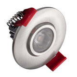Nicor 2-in LED Nickel Gimbal 5000K Recessed Downlight