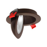 Nicor 4-in Oil-Rubbed Bronze Selectable Canless Gimbal LED Recessed Downlight